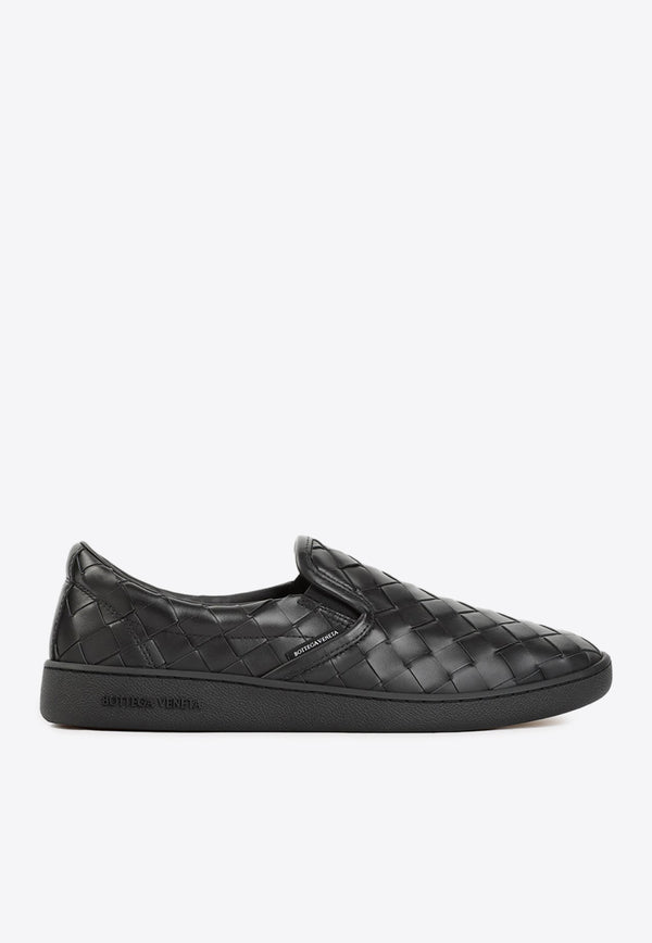 Sawyer Slip-On Sneakers in Intrecciato Leather
