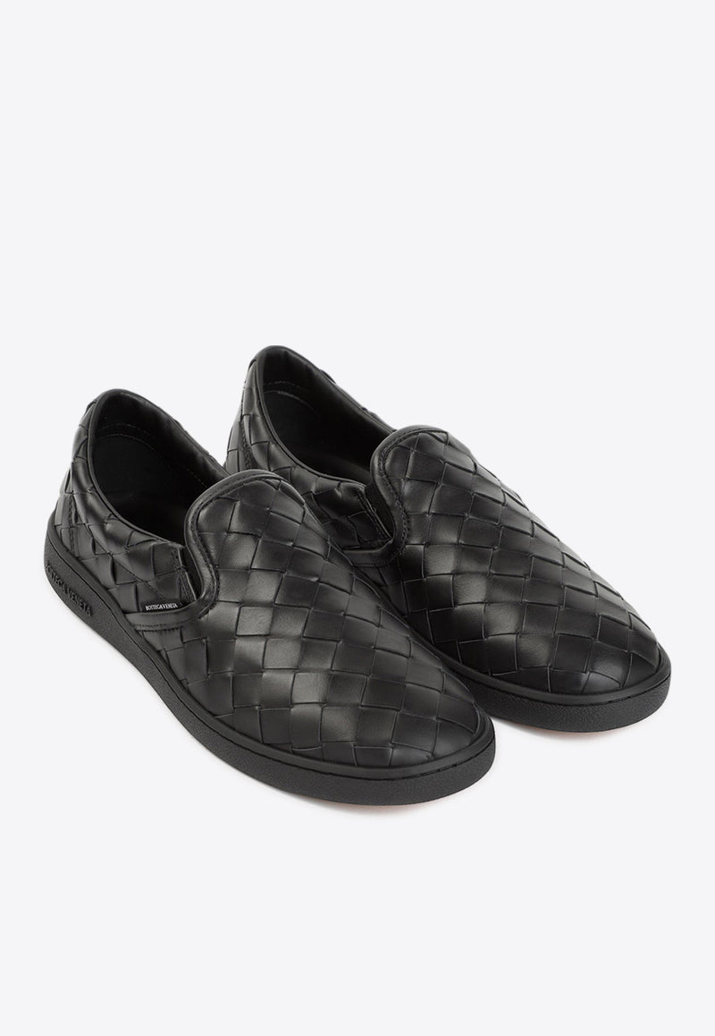 Sawyer Slip-On Sneakers in Intrecciato Leather