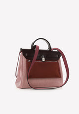 Herbag Zip Retourne 31 PM in Ecru Brique Anemone Criss Viking and Rouge Sellier Vache Hunter