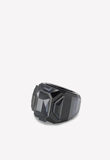 SWAROVSKI Chroma Cocktail Ring Black 5630324MET/L