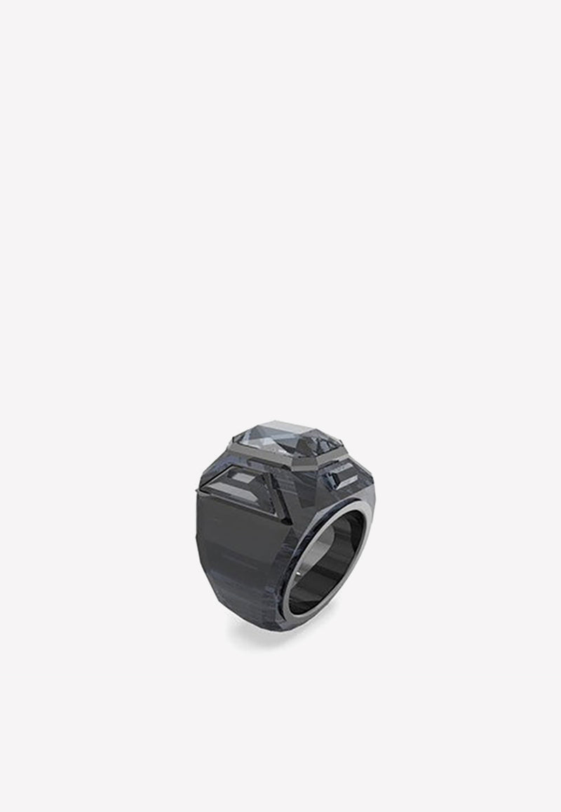 SWAROVSKI Chroma Cocktail Ring Black 5630324MET/L