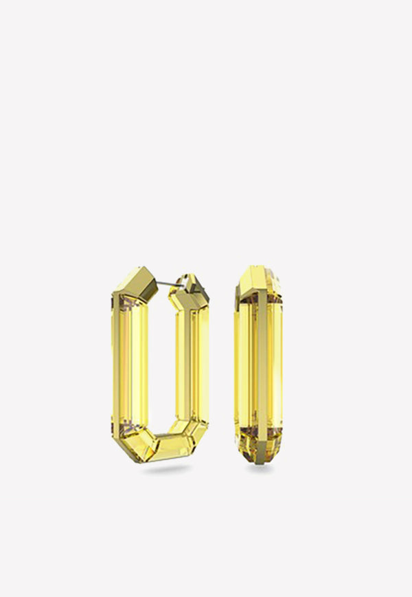 SWAROVSKI Lucent Crystal Hoop Earrings Yellow 5633954PR/L