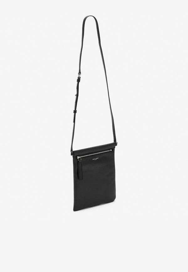 Saint Laurent Small Crossbody Leather Bag 5816971GE0E/M_YSL-1000 Black