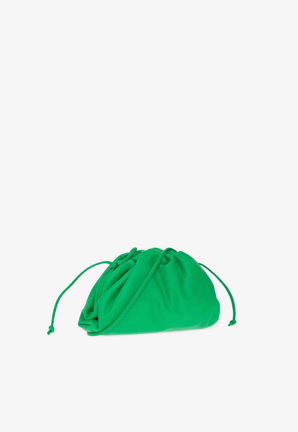 Bottega Veneta Mini Pouch Bag in Calf Leather with Strap Parakeet 585852V1BW0 3724