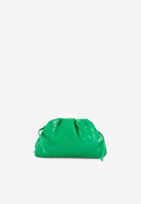 Bottega Veneta Leather Intrecciato Shoulder Bag Lime 585852VCPP1 3722