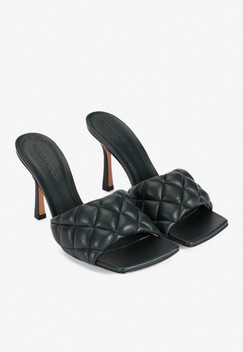 Bottega Veneta 90 Quilted Leather Padded Mules Inkwell 592015VBRR0 4615