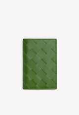 Bottega Veneta Intrecciato Leather Bi-Fold Cardholder Avocado 592619VCPQ4 3139