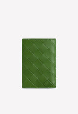 Bottega Veneta Intrecciato Leather Bi-Fold Cardholder Avocado 592619VCPQ4 3139