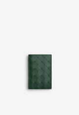 Bottega Veneta Flap Cardholder in Intrecciato Leather 592619VCPQ6 3070 Raintree