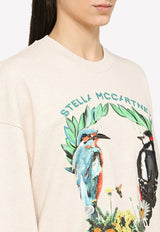Stella McCartneyLogo Embroidery Crewneck Sweatshirt 6040653SPX08/M_STELL-9023Beige