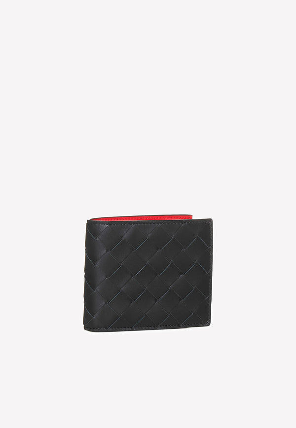 Bottega Veneta Intrecciato Leather Bi-Fold Wallet Black 605721VCPQ6 1127