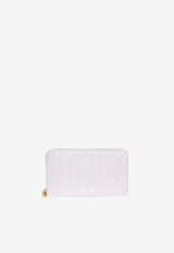 Bottega Veneta Zip-Around Intrecciato Nappa Leather Wallet Bliss Washed 608053VCPP2 5903