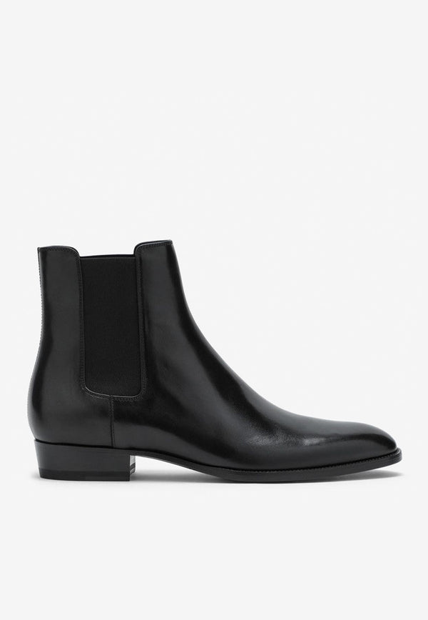 Saint Laurent Ankle Boots in Calf Leather 6341951YL00/M_YSL-1000 Black