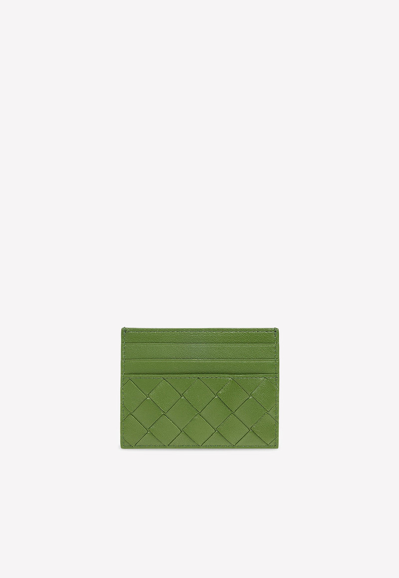 Bottega Veneta Intrecciato Leather Cardholder Avocado 635042VCPP3 3141