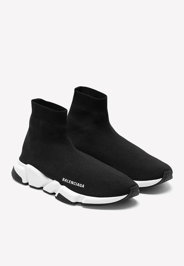 Balenciaga Speed Primeknit High-Top Sneakers Black 645056W2DBQ/M_BALEN-1015
