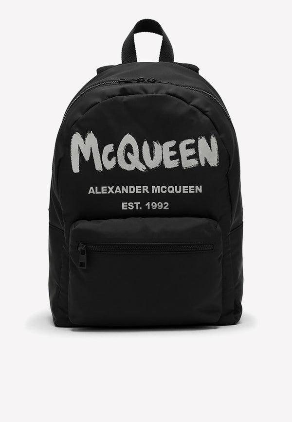 Alexander McQueen Graffiti Logo Backpack 42598590841013 6464571AABW/M_ALEXQ-1073