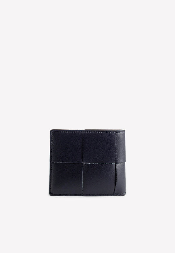 Bottega Veneta Intrecciato Bi-Fold Wallet in Calf Leather Space 649603VBWD2 8838
