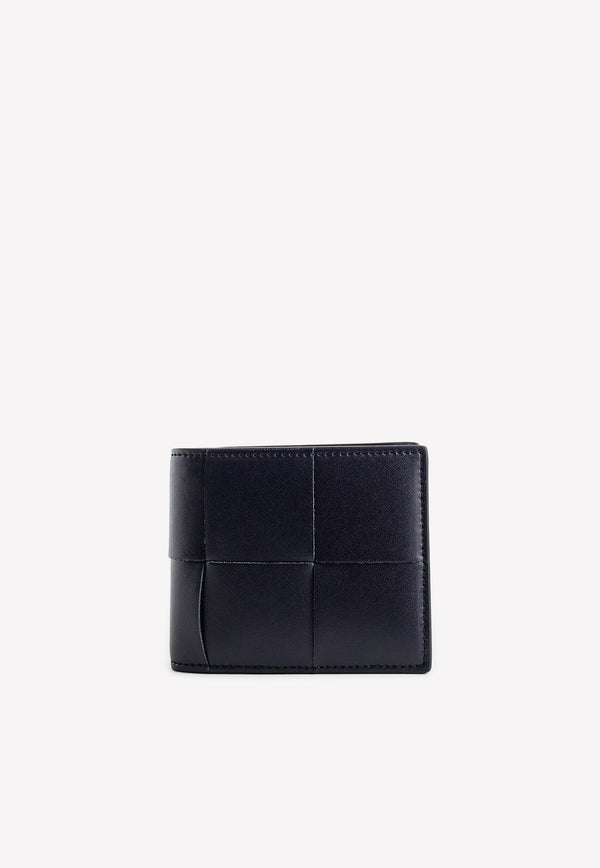 Bottega Veneta Intrecciato Bi-Fold Wallet in Calf Leather Space 649603VBWD2 8838