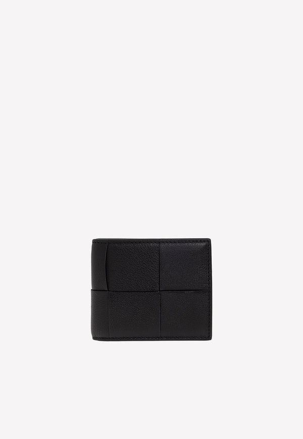 Bottega Veneta Bi-Fold Leather Wallet Black 649605V1Q73 1045