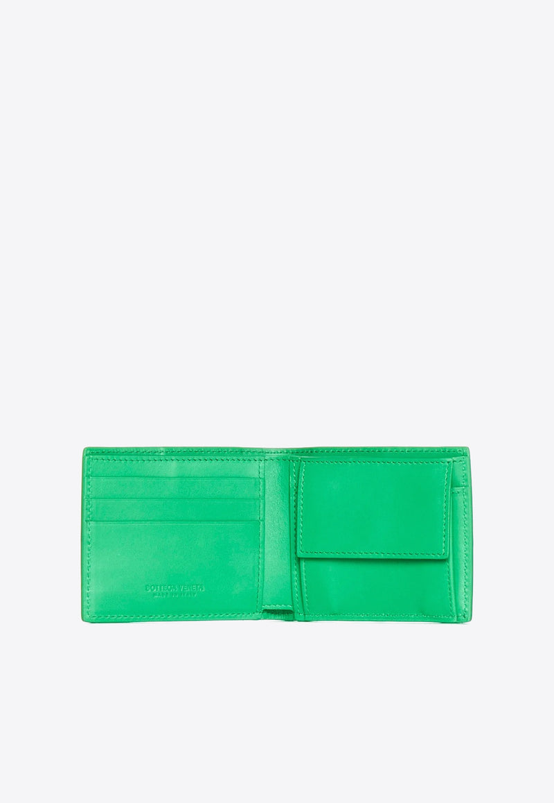 Bottega Veneta Intreccio Bi-Fold Wallet with Coin Purse Parakeet 649605V1Q73 3819