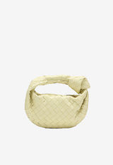 Bottega Veneta Mini Jodie Top Handle Bag in Intrecciato Leather 651876VCPP5 7406 Ice Cream