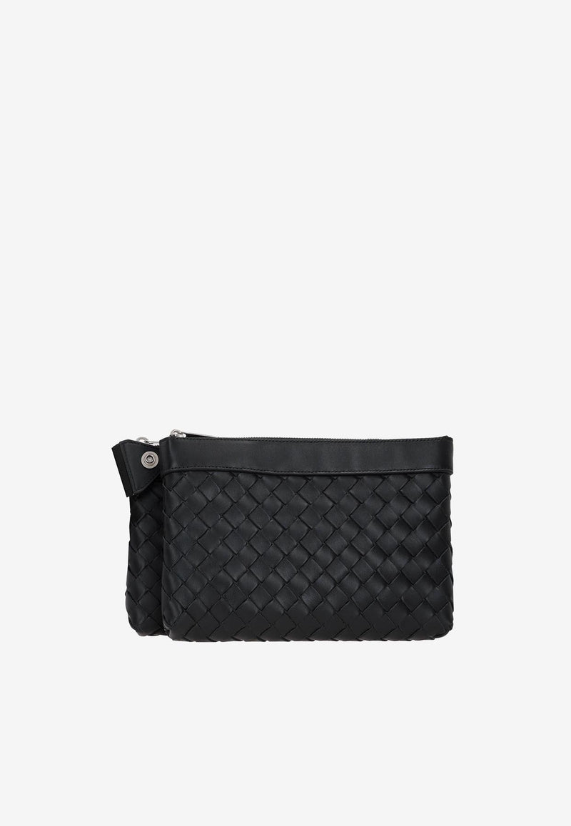 Bottega Veneta Duo Crossbody Bag in Intrecciato Leather 651938V2E42 8803 Black