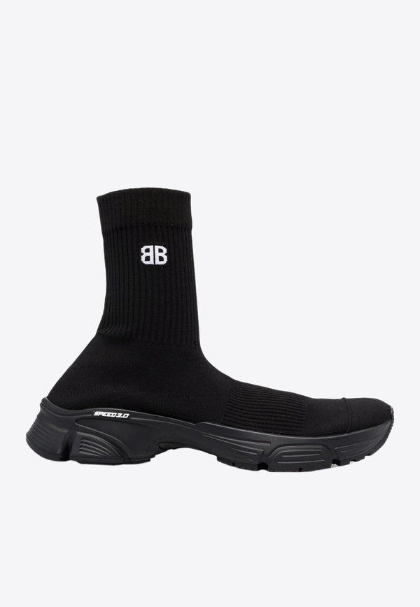Balenciaga  Speen 3.0 High-Top Sneakers 654532-W2DN2-1090BLACK