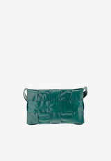 Bottega Veneta Medium Cassette Crossbody Bag in Intreccio Leather 667298VCQ71 3061 Raintree