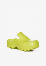 Bottega Veneta Rubber Flash Chunky Sole Sandals Green 690102V11T0 7278