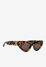 Bottega Veneta Angle Cat Eye Sunglasses Brown 691524V2330 1213