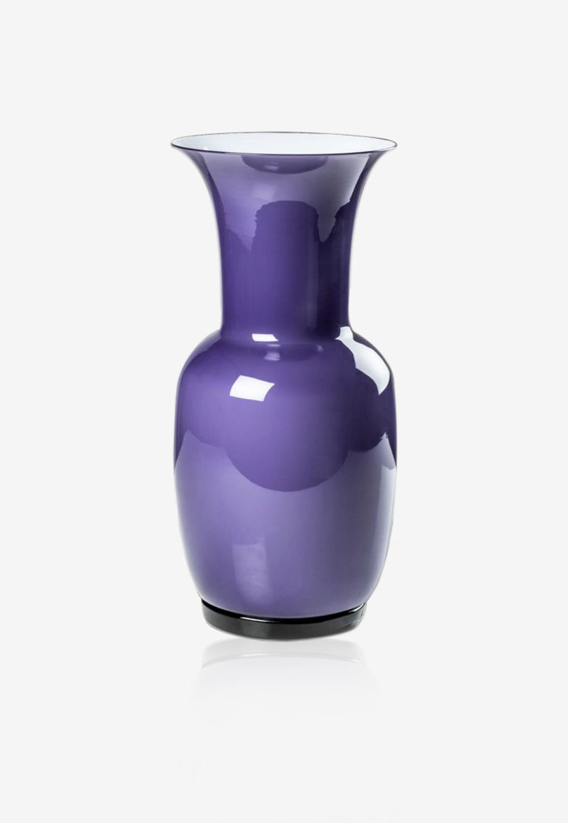 Venini Medium Opalino Vase in Glass Purple 706.22 IN