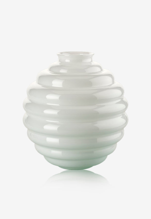 Venini Large Dèco Layered Glass Vase White 707.10 LA