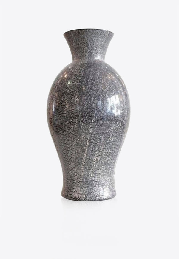 Venini Lucenti Murano Glass Vase Black 707.52 NE