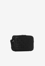 Bottega Veneta Classic Intrecciato Leather Crossbody Bag Black 710048V0E52 8803