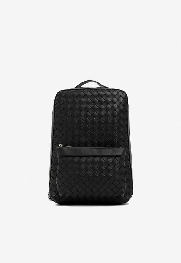 Bottega Veneta Classic Intrecciato Leather Backpack Black 710062V0E54 8803