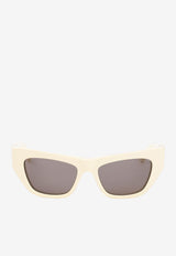 Bottega Veneta Angle Cat-Eye Sunglasses Butter 712690V2330 2504