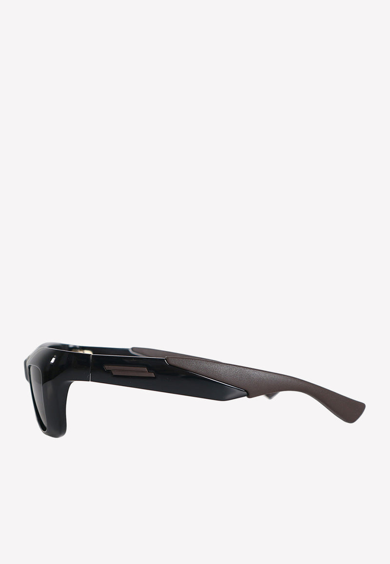 Bottega Veneta Mitre Square Sunglasses Black 712692VBL80 1049