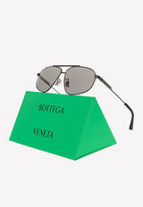 Bottega Veneta Aviator Sunglasses Silver 712695V4450 1231