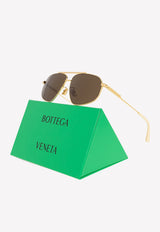 Bottega Veneta Aviator Sunglasses Gold 712695V4450 1251