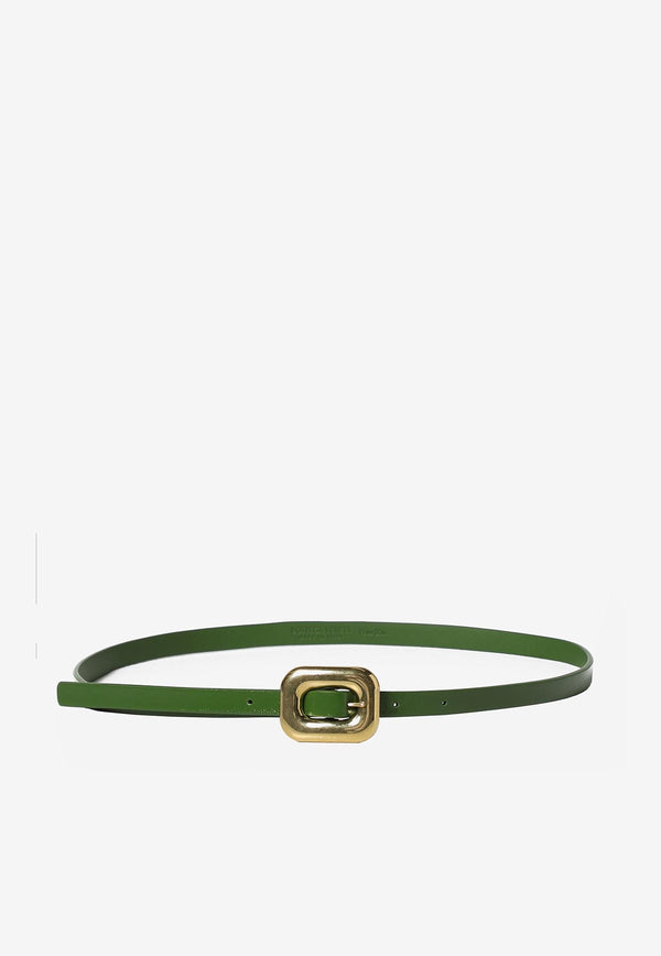 Bottega Veneta Chain Link Leather Belt 715855V2ES3 3150 Green