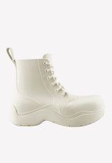 Bottega Veneta Puddle Lace-Up Ankle Boots Sea Salt 716201V00P0 9031