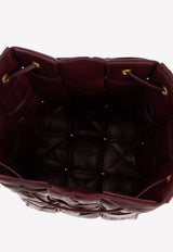 Bottega Veneta Small Cassette Bucket Bag in Plisse Intreccio Leather Barolo 717187V2FY3 2247