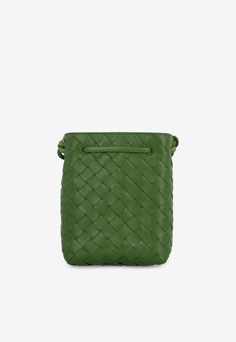 Bottega Veneta Small Bucket Bag in Intrecciato Leather 717432VCPP3 3141 Green