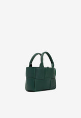 Bottega Veneta Intreccio Leather Top Handle Bag Raintree 729029VMAY3 3038