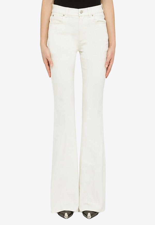 Alexander McQueen High-Waist Flared Jeans White 733302QMAB7/M_ALEXQ-9015