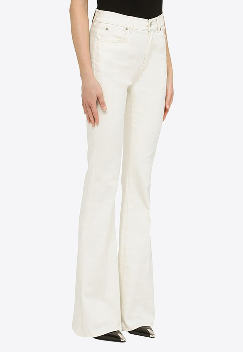 Alexander McQueen High-Waist Flared Jeans White 733302QMAB7/M_ALEXQ-9015