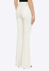 Alexander McQueen High-Waist Flared Jeans White 733302QMAB7/M_ALEXQ-9015