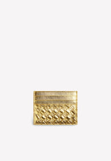 Bottega Veneta Intrecciato Cardholder in Metallic Leather 736277V2QZ1 8472 Gold