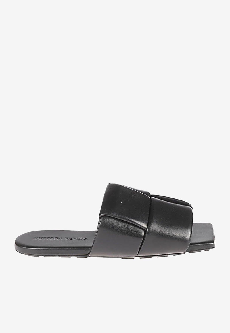 Patch Flat Mules in Padded Intreccio Leather – THAHAB KW