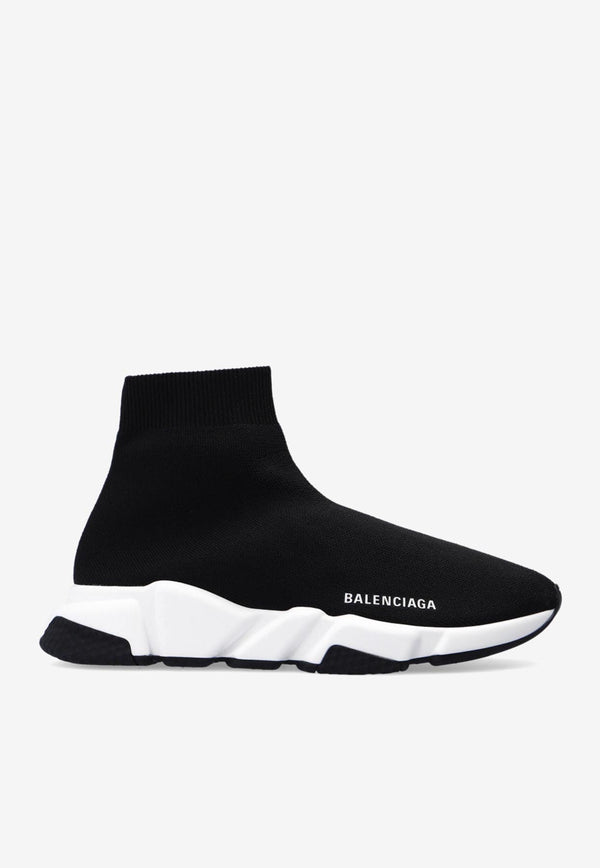 Balenciaga Speed Stretch Knit Slip-On Sneakers 587280 W2DBQ-1015 Black